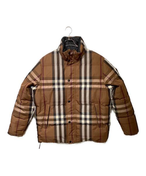 BURBERRY（バーバリー）BURBERRY (バーバリー) リバーシブル チェック ダウンジャケット8058546 ブラウン サイズ:Lの古着・服飾アイテム