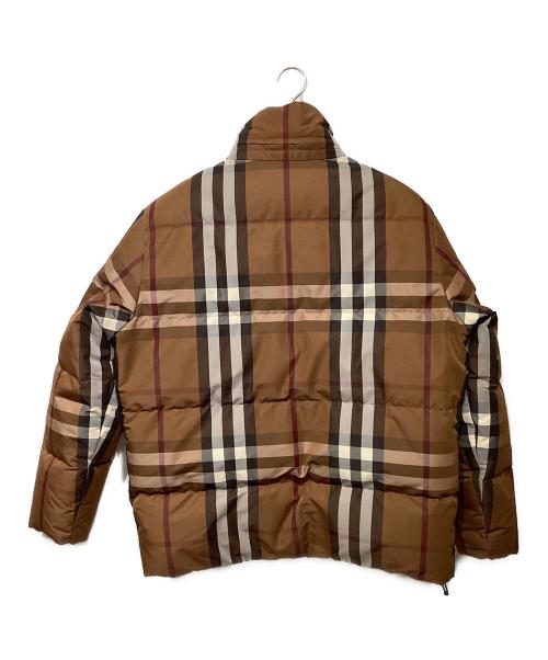 BURBERRY（バーバリー）BURBERRY (バーバリー) リバーシブル チェック ダウンジャケット8058546 ブラウン サイズ:Lの古着・服飾アイテム