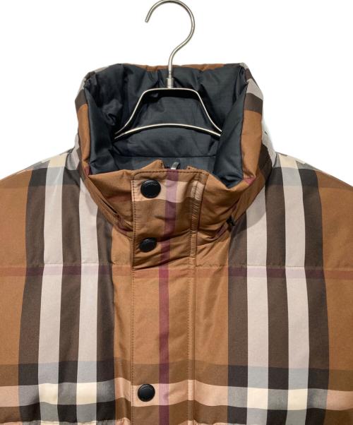 BURBERRY（バーバリー）BURBERRY (バーバリー) リバーシブル チェック ダウンジャケット8058546 ブラウン サイズ:Lの古着・服飾アイテム