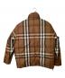BURBERRY (バーバリー) リバーシブル チェック ダウンジャケット8058546 ブラウン サイズ:L：70000円