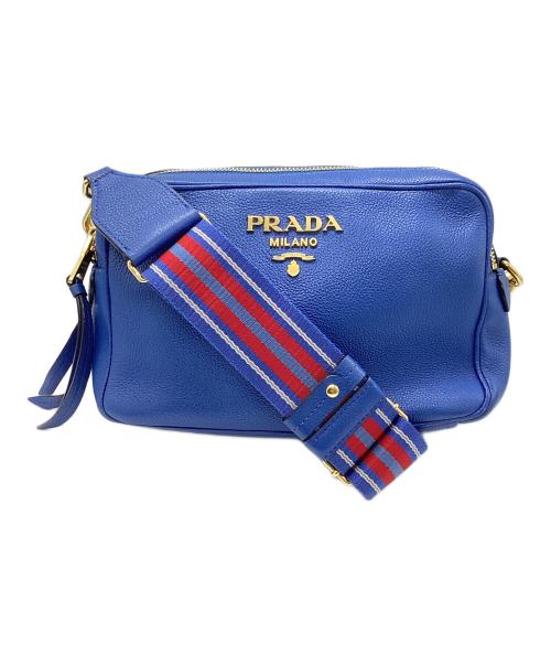 PRADA（プラダ）PRADA (プラダ) ショルダーバッグ ブルーの古着・服飾アイテム