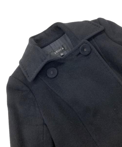 EPOCA（エポカ）EPOCA (エポカ) アンゴラ ウール 比翼コート ブラック サイズ:40の古着・服飾アイテム