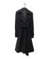 EPOCA（エポカ）の古着「アンゴラ ウール 比翼コート」｜ブラック