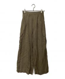 GALLARDA GALANTE（ガリャルダガランテ）の古着「サテンカーゴパンツGGZ1051402A0004」｜ベージュ