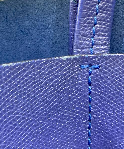 CELINE（セリーヌ）CELINE (セリーヌ) バーティカル カバ スモール バイカラー2WAYショルダーバッグ ブルーの古着・服飾アイテム