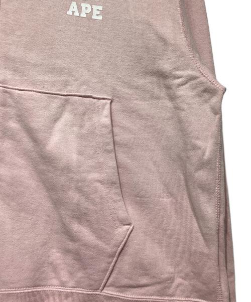 A BATHING APE（ア ベイシング エイプ）A BATHING APE (ア ベイシング エイプ) College Relaxed Fit Full Zip Hoodie001ZPJ301018M ピンク サイズ:Mの古着・服飾アイテム