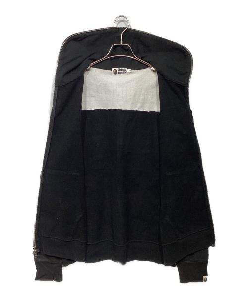 A BATHING APE（ア ベイシング エイプ）A BATHING APE (ア ベイシング エイプ) ジップパーカー001ZPJ301002M ブラック サイズ:Lの古着・服飾アイテム