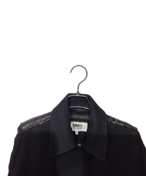MM6 Maison Margiela（エムエムシックスメゾンマルジェラ）MM6 Maison Margiela (エムエムシックスメゾンマルジェラ) ウール切替ジャケットS32AM0244 ブラック サイズ:36の古着・服飾アイテム