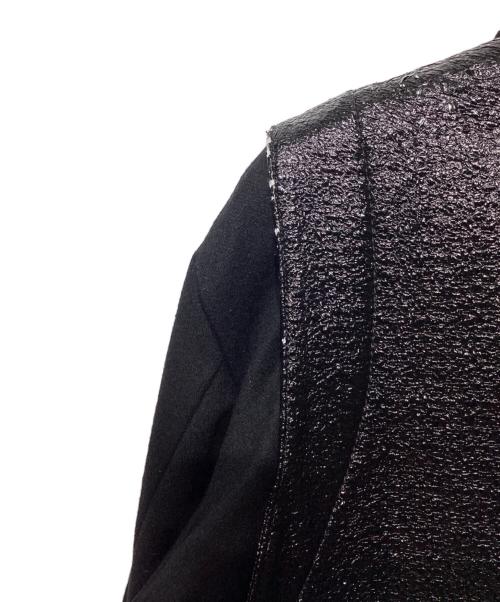 MM6 Maison Margiela（エムエムシックスメゾンマルジェラ）MM6 Maison Margiela (エムエムシックスメゾンマルジェラ) ウール切替ジャケットS32AM0244 ブラック サイズ:36の古着・服飾アイテム