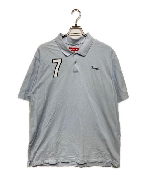 SUPREME（シュプリーム）SUPREME (シュプリーム) CURSIVE POLO スカイブルー サイズ:XLの古着・服飾アイテム