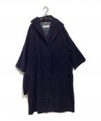 MaxMaraマックスマーラ）の古着「ウールフーデットコート」｜ネイビー