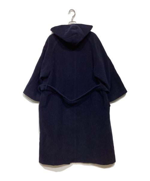 MaxMara（マックスマーラ）MaxMara (マックスマーラ) ウールフーデットコート ネイビー サイズ:34の古着・服飾アイテム