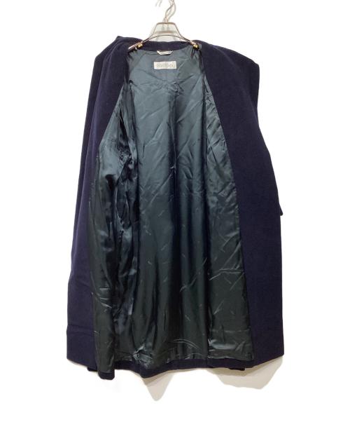 MaxMara（マックスマーラ）MaxMara (マックスマーラ) ウールフーデットコート ネイビー サイズ:34の古着・服飾アイテム