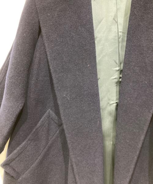 MaxMara（マックスマーラ）MaxMara (マックスマーラ) ウールフーデットコート ネイビー サイズ:34の古着・服飾アイテム