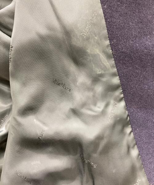MaxMara（マックスマーラ）MaxMara (マックスマーラ) ウールフーデットコート ネイビー サイズ:34の古着・服飾アイテム