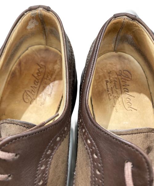 PARABOOT（パラブーツ）PARABOOT (パラブーツ) ウイングチップレザーシューズ ブラウン サイズ:8 1/2の古着・服飾アイテム