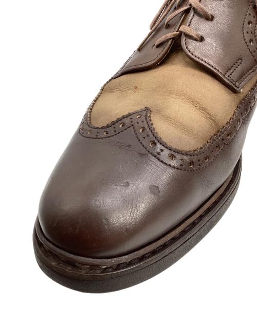 PARABOOT（パラブーツ）PARABOOT (パラブーツ) ウイングチップレザーシューズ ブラウン サイズ:8 1/2の古着・服飾アイテム