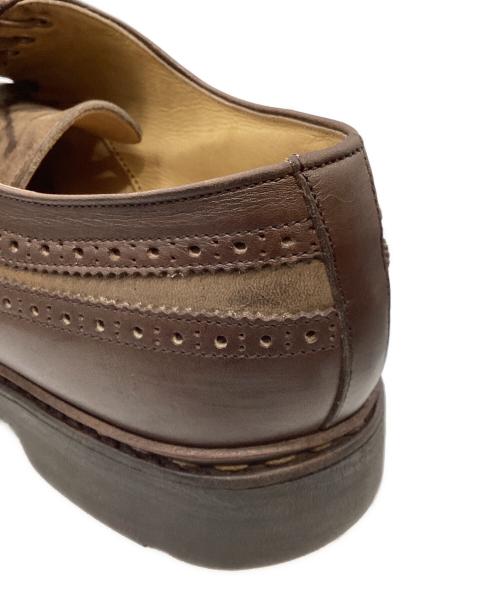 PARABOOT（パラブーツ）PARABOOT (パラブーツ) ウイングチップレザーシューズ ブラウン サイズ:8 1/2の古着・服飾アイテム