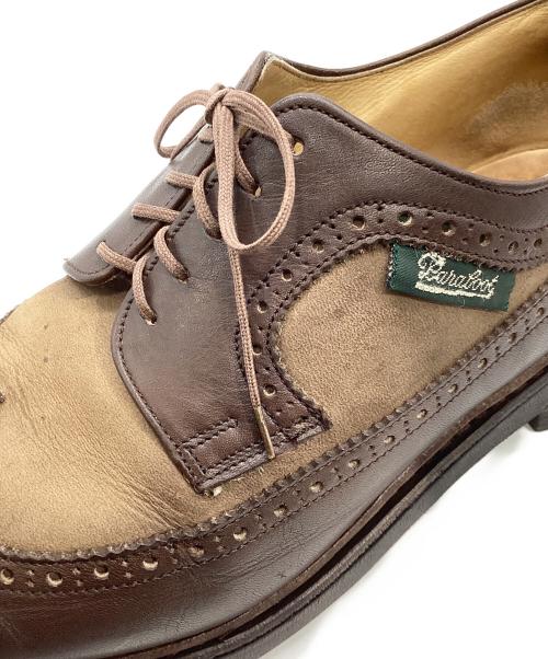 PARABOOT（パラブーツ）PARABOOT (パラブーツ) ウイングチップレザーシューズ ブラウン サイズ:8 1/2の古着・服飾アイテム