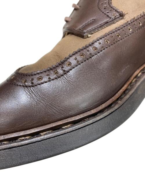 PARABOOT（パラブーツ）PARABOOT (パラブーツ) ウイングチップレザーシューズ ブラウン サイズ:8 1/2の古着・服飾アイテム