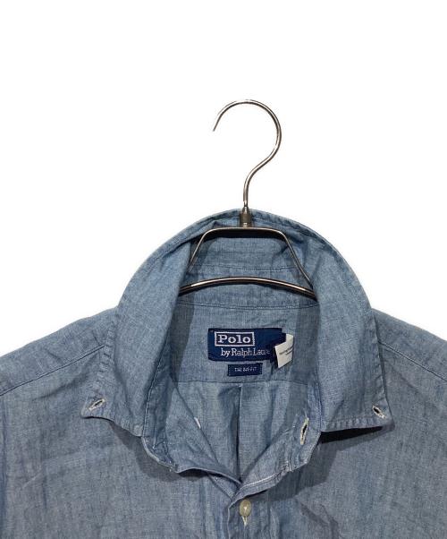 POLO RALPH LAUREN（ポロ・ラルフローレン）POLO RALPH LAUREN (ポロ・ラルフローレン) THE BIG FIT 復刻　ボタンダウンシャツ　0200014482 ブルー サイズ:Mの古着・服飾アイテム