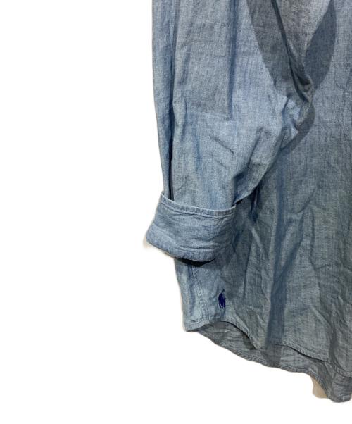 POLO RALPH LAUREN（ポロ・ラルフローレン）POLO RALPH LAUREN (ポロ・ラルフローレン) THE BIG FIT 復刻　ボタンダウンシャツ　0200014482 ブルー サイズ:Mの古着・服飾アイテム