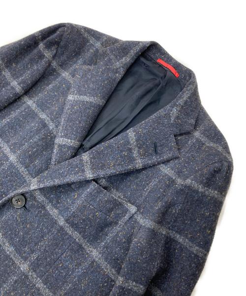 ISAIA（イザイア）ISAIA (イザイア) ウールシルクブレンドコート ネイビー サイズ:44の古着・服飾アイテム