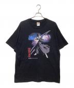FRUIT OF THE LOOMフルーツオブザルーム）の古着「00s　SAMURAI DEEPER KYO　プリントTシャツ」｜ブラック