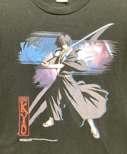 FRUIT OF THE LOOM（フルーツオブザルーム）FRUIT OF THE LOOM (フルーツオブザルーム) 00s　SAMURAI DEEPER KYO　プリントTシャツ ブラック サイズ:XLの古着・服飾アイテム