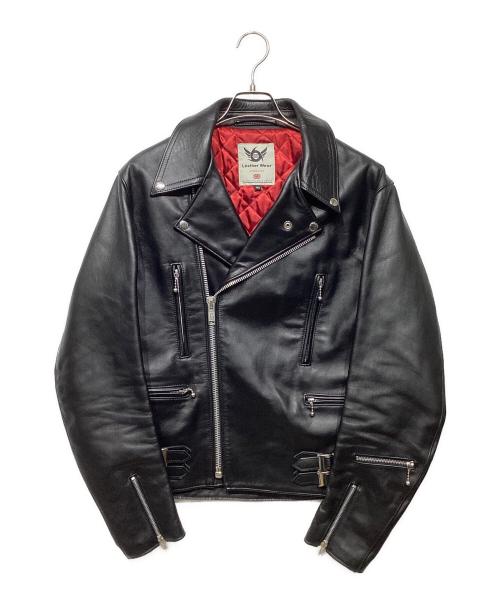 666 LEATHER WEAR（666レザーウェア）666 LEATHER WEAR (666レザーウェア) 裏キルティングライダースジャケット ブラック サイズ:42の古着・服飾アイテム