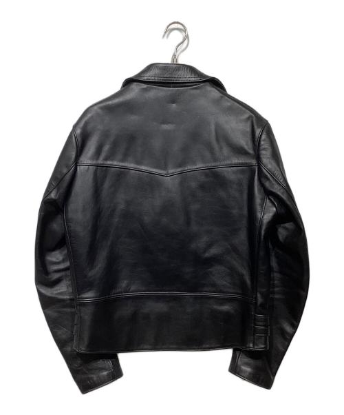 666 LEATHER WEAR（666レザーウェア）666 LEATHER WEAR (666レザーウェア) 裏キルティングライダースジャケット ブラック サイズ:42の古着・服飾アイテム