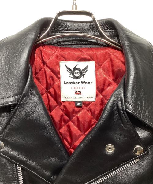 666 LEATHER WEAR（666レザーウェア）666 LEATHER WEAR (666レザーウェア) 裏キルティングライダースジャケット ブラック サイズ:42の古着・服飾アイテム