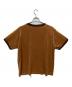SASQUATCHfabrix. (サスクワッチファブリックス) LACE TAPE VELOUR T-SHIRT ブラウン サイズ:M：8000円