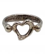 TIFFANY & Co.ティファニー アンド コー）の古着「オープンハートリング」｜シルバー