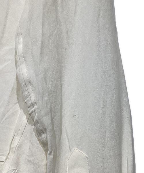 CELINE（セリーヌ）CELINE (セリーヌ) シルクフリルブラウス2C06A008D.01AV ホワイト サイズ:34の古着・服飾アイテム