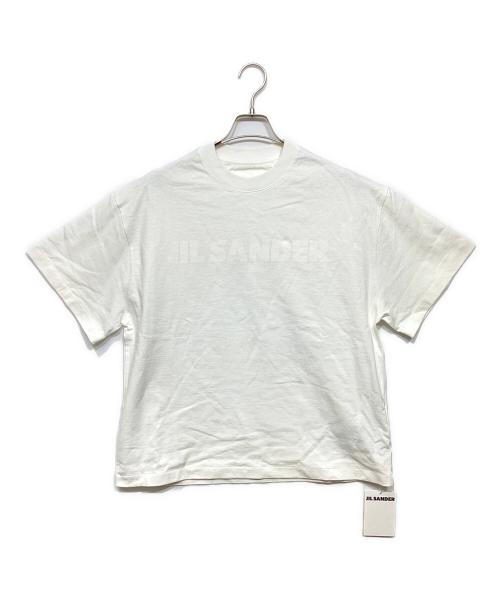 JIL SANDER（ジルサンダー）JIL SANDER (ジルサンダー) ロゴプリントtシャツ ホワイト サイズ:Sの古着・服飾アイテム