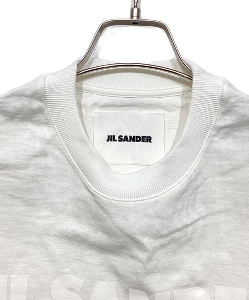 JIL SANDER（ジルサンダー）JIL SANDER (ジルサンダー) ロゴプリントtシャツ ホワイト サイズ:Sの古着・服飾アイテム