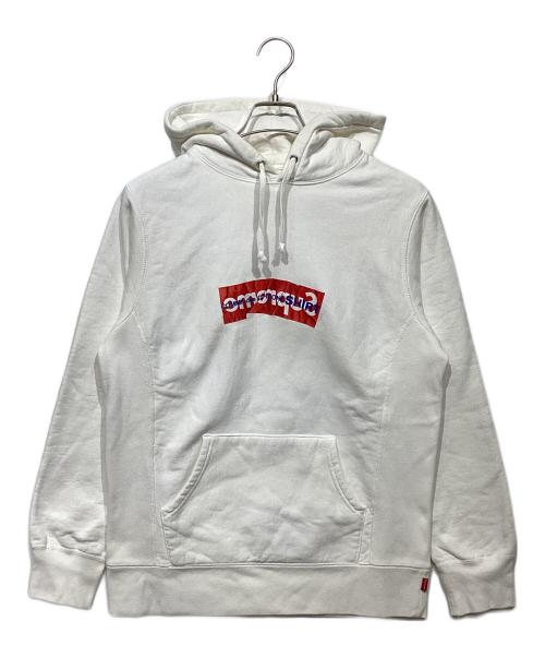SUPREME（シュプリーム）SUPREME (シュプリーム) COMME des GARCONS SHIRT (コムデギャルソンシャツ) Box Logo Hooded Sweatshirt ホワイト サイズ:Mの古着・服飾アイテム