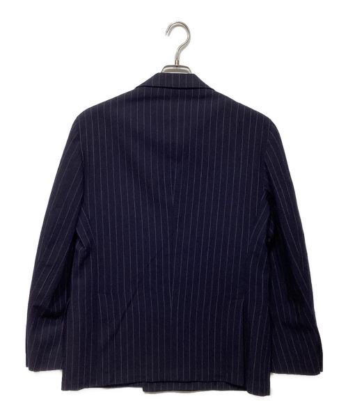 POLO RALPH LAUREN（ポロ・ラルフローレン）POLO RALPH LAUREN (ポロ・ラルフローレン) ストライプ ダブル セットアップスーツ ネイビー サイズ:40Sの古着・服飾アイテム