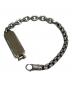 中古・古着 DIESEL (ディーゼル) ロゴプレートブレスレット シルバー：8000円