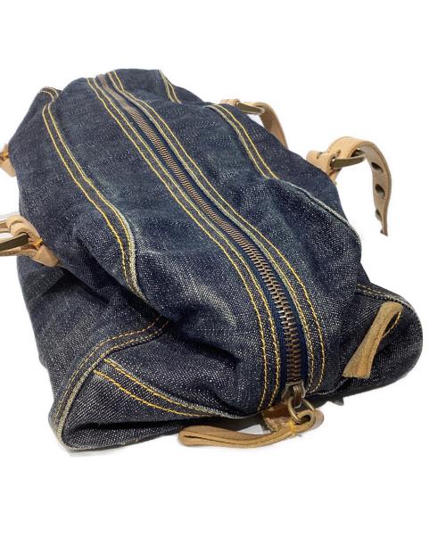 MIU MIU（ミュウミュウ）MIU MIU (ミュウミュウ) デニムミニボストンバッグ　RR0199 インディゴの古着・服飾アイテム