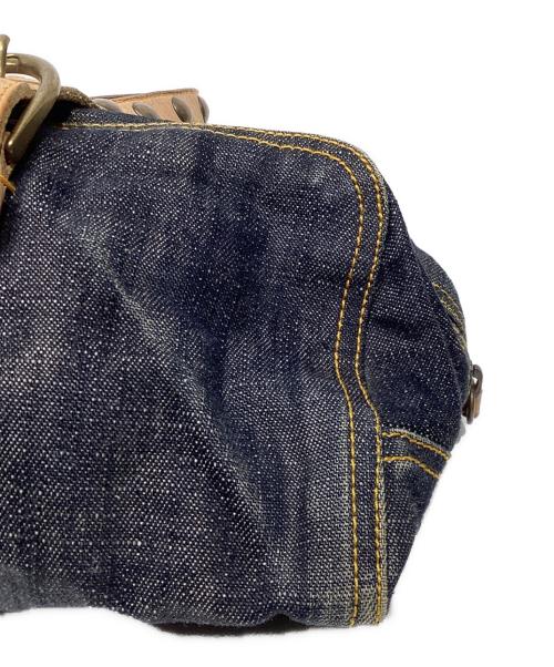 MIU MIU（ミュウミュウ）MIU MIU (ミュウミュウ) デニムミニボストンバッグ　RR0199 インディゴの古着・服飾アイテム