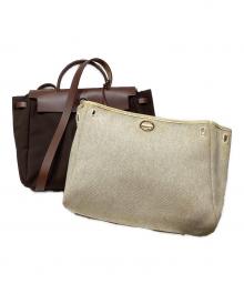 HERMES（エルメス）の古着「エールバッグPM 2WAYショルダーバッグ」｜ブラウン×ベージュ