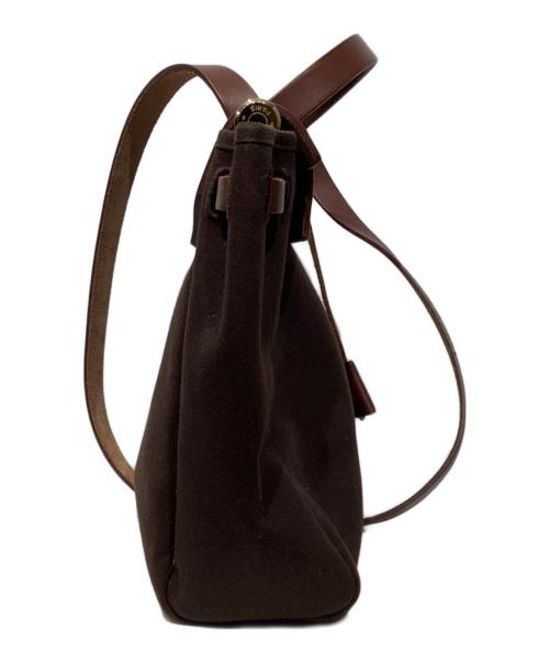 HERMES（エルメス）HERMES (エルメス) エールバッグPM 2WAYショルダーバッグ ブラウン×ベージュの古着・服飾アイテム