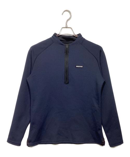BRIEFING（ブリーフィング）BRIEFING (ブリーフィング) HALF ZIP SHIRT ネイビー サイズ:Mの古着・服飾アイテム
