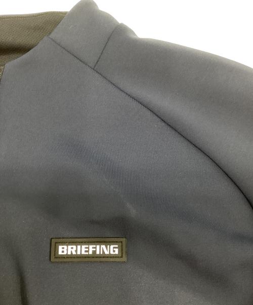 BRIEFING（ブリーフィング）BRIEFING (ブリーフィング) HALF ZIP SHIRT ネイビー サイズ:Mの古着・服飾アイテム