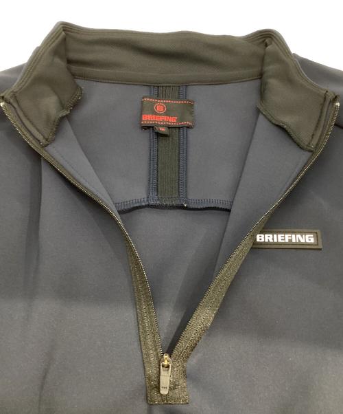 BRIEFING（ブリーフィング）BRIEFING (ブリーフィング) HALF ZIP SHIRT ネイビー サイズ:Mの古着・服飾アイテム