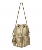 J&M DAVIDSONジェイ＆エム デヴィッドソン）の古着「カーイバル スタッズ ショルダーバッグ」｜ベージュ