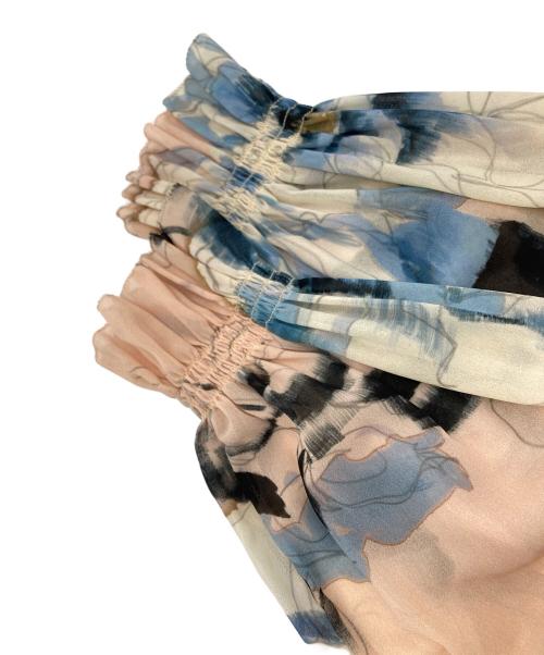 Sov.（ソブ）Sov. (ソブ) シフォンプリーツワンピース ベージュ サイズ:38の古着・服飾アイテム