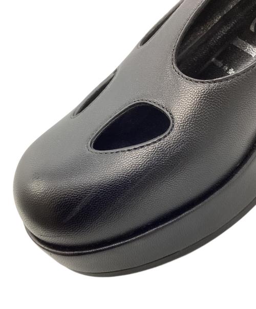 GUCCI（グッチ）GUCCI (グッチ) メリージェーン レザーシューズ ブラック サイズ:35 1/2の古着・服飾アイテム